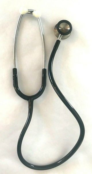 Littman Stethoscope 3m Made Black In Usa Vintage