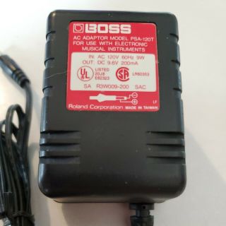 Boss Psa - 120t Power Supply 9v Ac Adaptor Boss Effects Pedal Vintage Oem