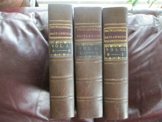 Encyclopaedia Britannica - 3 Volumes First Edition Fascimile Au