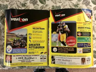 Vintage Pittsburgh Yellow Pages Pittsburgh Steeler Editions 2005 And 2007