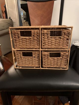 Vintage Storage Wicker Basket