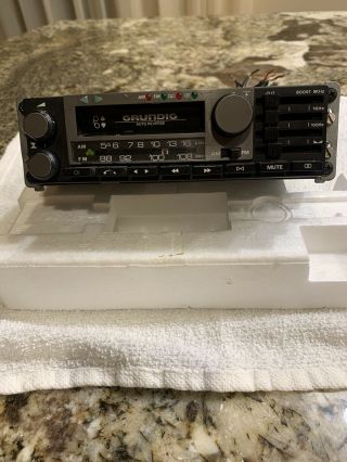 Vintage Grundig Gcm - 8200 Car Stereo Auto - Reverse Cassette Player With Am/fm/mpx