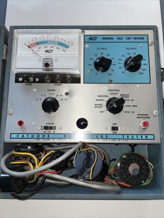 Vintage B&k Model 465 Crt Cathode Ray Tube Tester