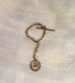 Vintage Gold Filled Masonic Pocket Watch Fob