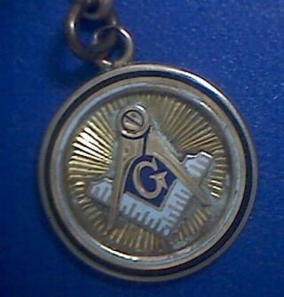 Vintage Gold Filled Masonic Pocket Watch FOB 2