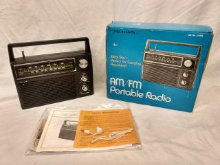 Nos Vintage Realistic 12 - 668 Portable Am/fm Radio Nib Radio Shack