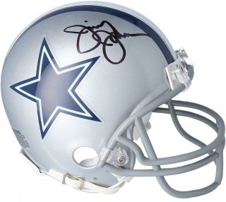 Jimmy Johnson Dallas Cowboys Autographed Riddell Mini Helmet