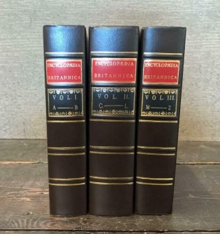 Facsimile Of 1771 Encyclopaedia Britannica - 3 Volume Set - Illust.  Andrew Bell