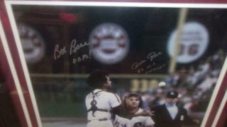 Pete Rose/Bob Boone Philadelphia Phillies Signed 16x20 Framed OOPS 1980 WS Photo 2
