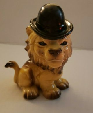 Vintage Goebel Lion Wearing Top Hat W.  Germany Figurine