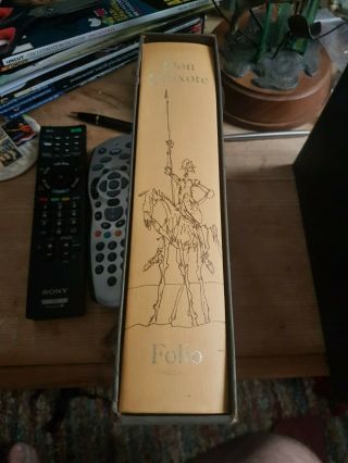 Don Quixote Cervantes Illus Quentin Blake Folio Society Book Hardback Inc Uk P,  P