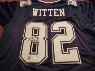 Jason Witten Signed Dallas Cowboys Jersey W/coa Stitched