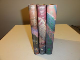 1st American Edition/early Prints,  Harry Potter Books 1 - 3 Set,  Hardcover