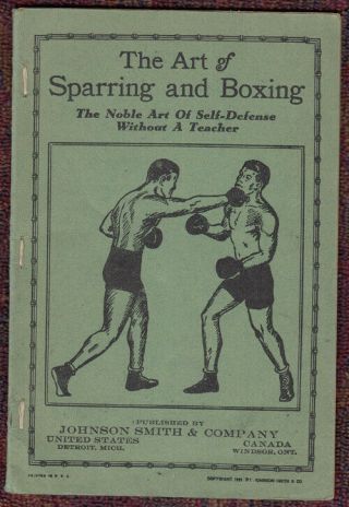 No Author / Art Of Sparring And Boxing The Noble Art Of Self - Defense Without 1st