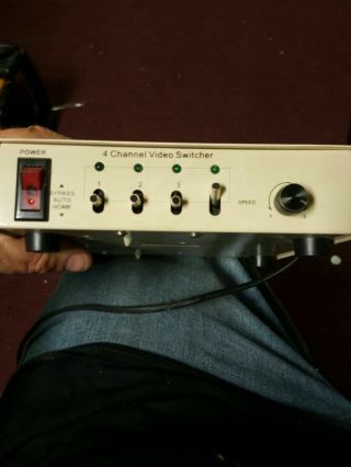 Vintage Four Channel Bridging Looping Video Switcher
