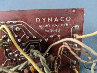 Vtg Dynaco Mk - Iii Tube Amplifier Power Supply Board Parts Circuit 6an8