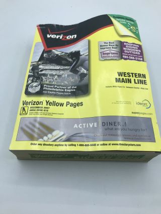 Verizon Wireless Yellow Pages Area Code (610) Dec 2007 Published By Idearc Media