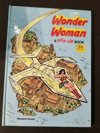 Wonder Woman Pop - Up Book - 1980 Vintage Collectible,  Dc Comics,  Hardcover