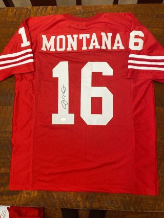 Joe Montana Signed San Francisco 49ers Jersey Jsa Autographed