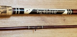Vintage St.  Croix Pacemaker Fly Fishing Rod Cork Handle Two Piece 9 