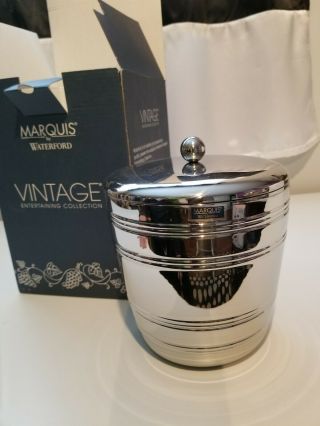 Marquis By Waterford Vintage Stainless Steel Ice Bucket