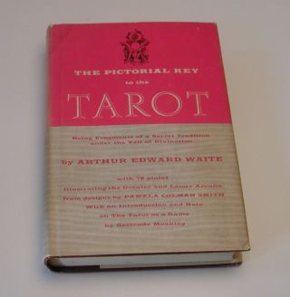 The Pictorial Key To The Tarot Arthur Edward Waite 1959 Vintage Occult Hardcover