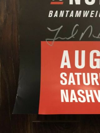 UFC Nashville Autographed Poster,  SBC,  Glover,  Teixeira,  Amanda Nunes,  McMann 2