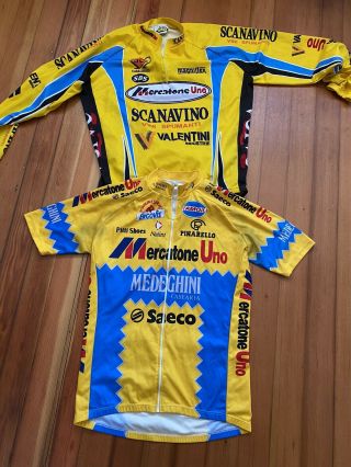 Mercatone Uno Cycling Jersey Set Long,  Short,  Marco Pantani Nalini Vintage L,  Xl