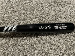 Matt Carpenter Signed Game Model Bat St Louis Cardinals MLB & Fanatics 2