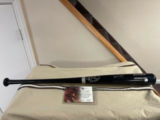 Carlos Delgado Rawlings Autographed Black Big Stick Professional Model Gai