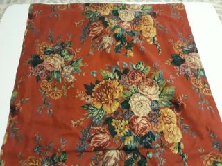 Vintage Ralph Lauren Aylesbury Floral Heavy Cotton Pillow Sham Made In The Usa