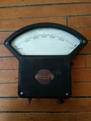 Vintage Large Model Levelometer Gauge Psi Industrial Pressure Gauge Steampunk