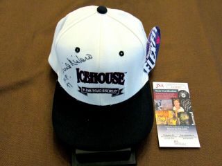 Phil Niekro Hof 97 Atlanta Braves Signed Auto Icehouse Brewery Cap Hat Jsa