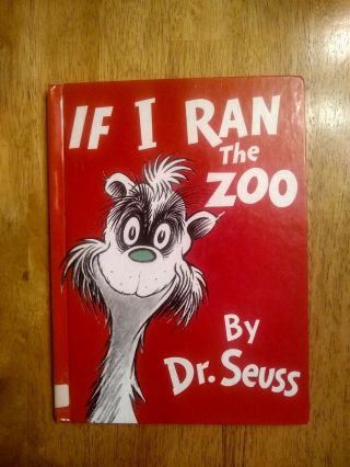 Dr.  Seuss If I Ran The Zoo Hardcover Book 1977 Banned Discontinued