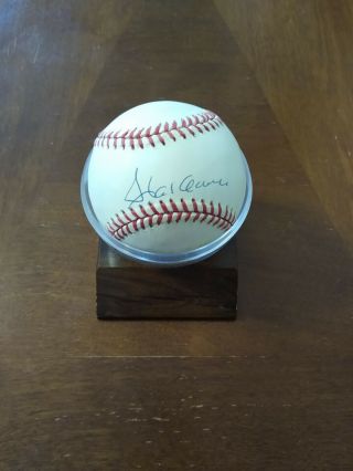 Hank Aaron Autographed Baseball With Certificate Of Authenticity