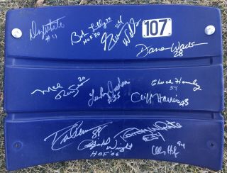 Awesome Dallas Cowboys Texas Stadium Autographed Seatback Seat Back Signed By 12