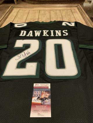 Brian Dawkins Autographed/signed Jersey Jsa Philadelphia Eagles