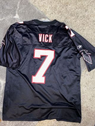 Vintage Throwback Michael Vick Atlanta Falcons Reebok Jersey Mens Large 3