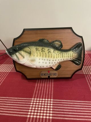 Vintage Gemmy Big Mouth Billy Bass Singing Fish Stand No Power Plug Hook Up 1999