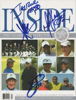 Emmitt Smith Jerry Rice Marcus Allen Marshal Faulk Signed Celebrity Golf Program