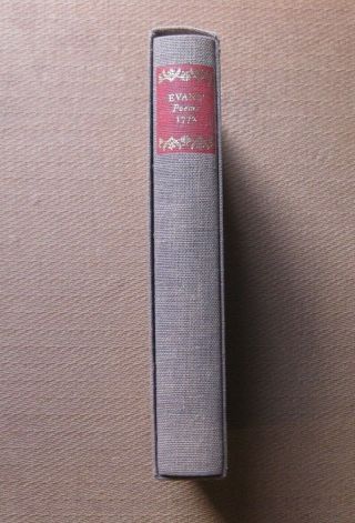 Signed - Poems On Several Occasions By Nathaniel Evans - 1st Slipcase Fel 1976
