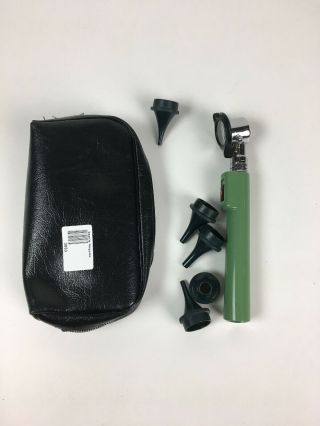 Vintage Welch Allyn Otoscope Ophthalmoscope With Case And Cups