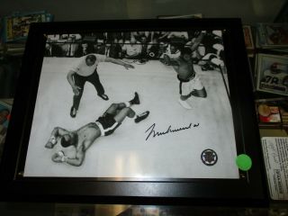 Muhammad Ali Signed Autographed 8 X 10 Overhead Photo Sonny Liston K/o,