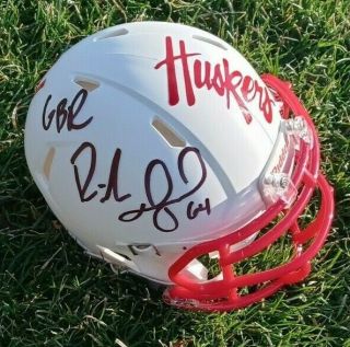 Richie Incognito Nebraska Cornhuskers Football Signed Custom Mini Helmet