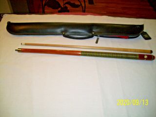 Sampaio Pool Cue Mother Of Pearl Inlays Collectable Vtg With Case