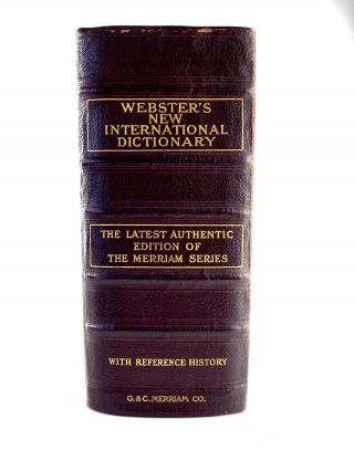 1929 Webster ' s International Dictionary of the English Language VG 3