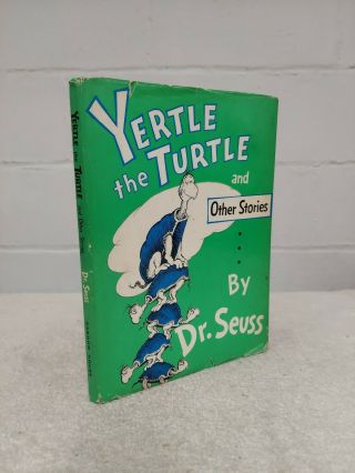 Yertle The Turtle Dr Seuss Vintage Dust Jacket 1958 Children 
