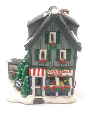 Vintage California Creations Se149 Christmas Shop Painted Christmas Village