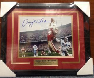 Dwight Clark Signed Autographed & Framed 11x14 Photo W/ Jsa The Catch Sf 49ers