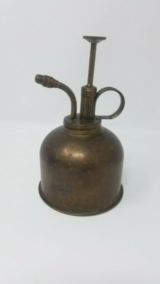 Vintage Brass Metal Atomizer Plant Water Mister 6 " 555 No.  3 Hong Kong